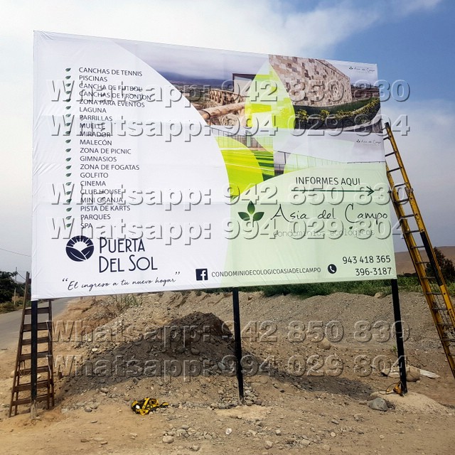 Vallas publicitarias, paneles publicitarios instalación y montaje